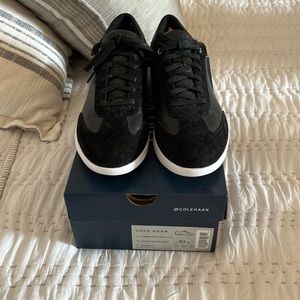 Cole Haan Grand Crsscourt turf black leather suede W13442 men’s size 10B